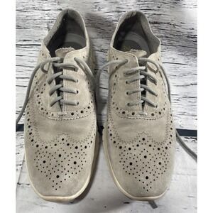 Cole Haan Men's Zerogrand Knit Wingtip Oxford Shoe Gray Knit Mens 8.5